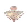 Pendant Lights * | Circeo 2-Light Pink Semi Flush Mount By Titan Lighting