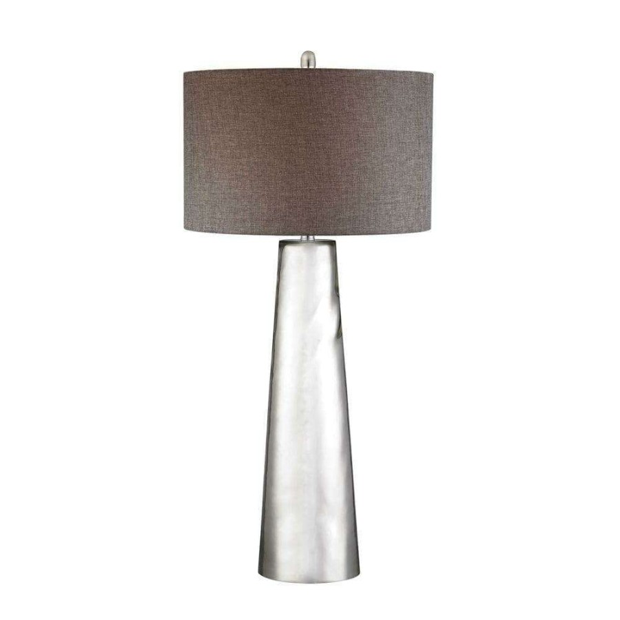 Lamps * | 38 In. Tapered Cylinder Mercury Glass Table Lamp By Titan Lighting