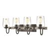 Vanity Lighting * | Dillon 30 In. 4-Light Vintage Rust Vanity Light By Titan Lighting