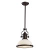 Pendant Lights * | Chadwick 1-Light Oiled Bronze Pendant By Titan Lighting