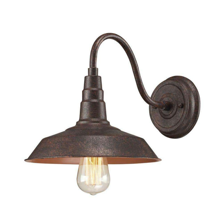 Wall Sconces * | Urban Lodge 1-Light Weathered Bronze Sconce By Titan Lighting