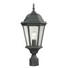 Outdoor Lighting * | Temple Hill 1-Light Outdoor Matte Textured Black Post Lantern By Titan Lighting