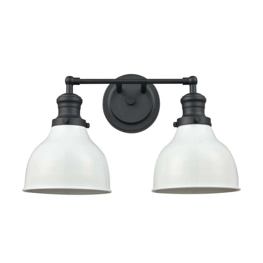 Vanity Lighting * | Haralson 17 In. 2-Light Charcoal Vanity Light By Titan Lighting