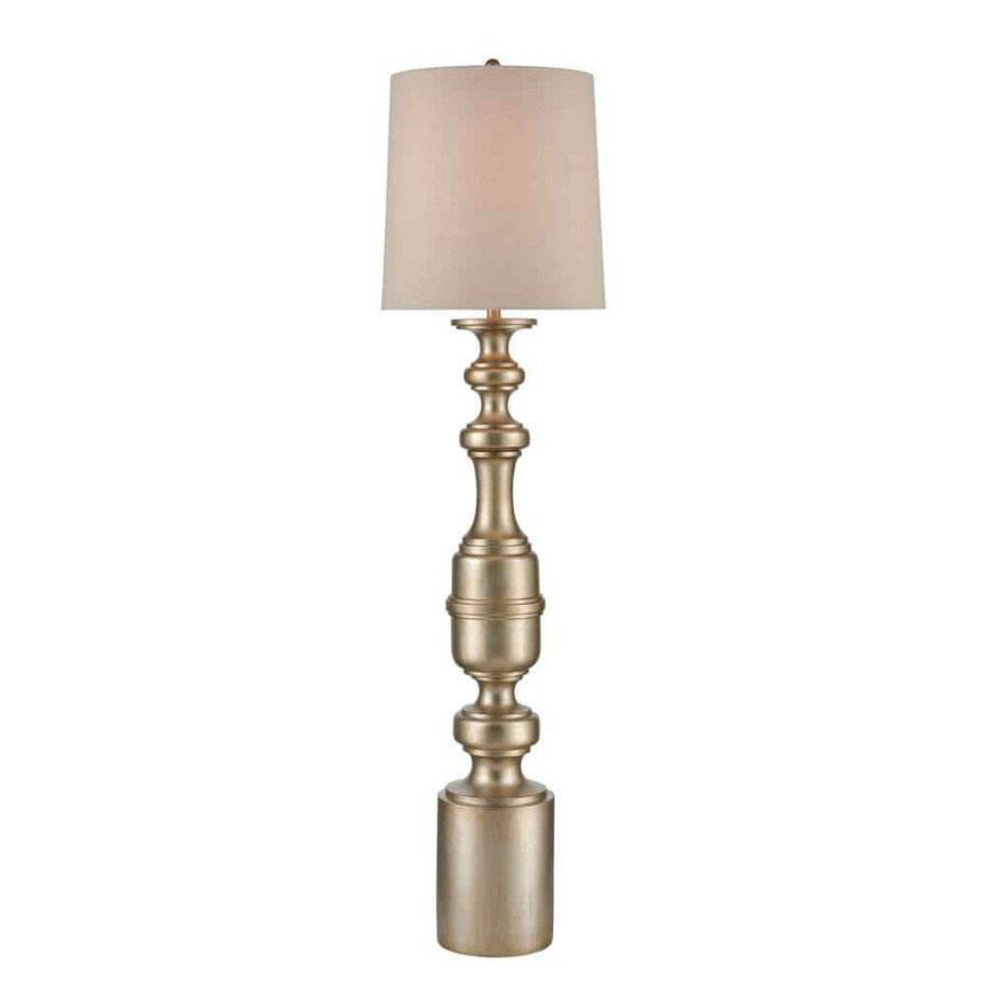 Lamps * | Cabello 77.75 In. Antique Gold Floor Lamp By Titan Lighting