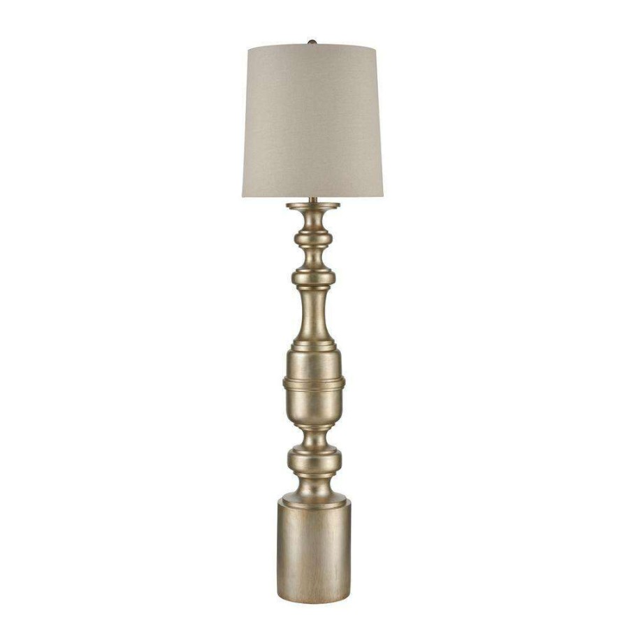 Lamps * | Cabello 77.75 In. Antique Gold Floor Lamp By Titan Lighting