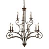 Chandeliers * | Gloucester 9-Light Antique Bronze Ceiling Chandelier By Titan Lighting