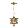 Pendant Lights * | Moravian Star 1-Light Gold Pendant By Titan Lighting