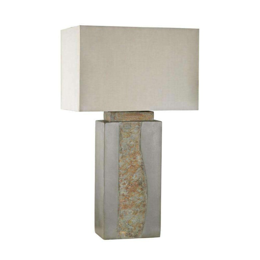 Outdoor Lighting * | 32 In. Grey Musee Outdoor Table Lamp By Titan Lighting