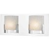 Vanity Lighting * | Ophelia 2-Light Chrome And Clear Glass Led Vanity Light By Titan Lighting