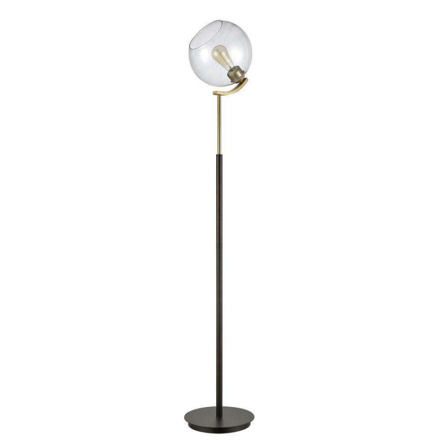 Lamps * | Collective 62 In. Oil Rubbed Bronze Floor Lamp By Titan Lighting