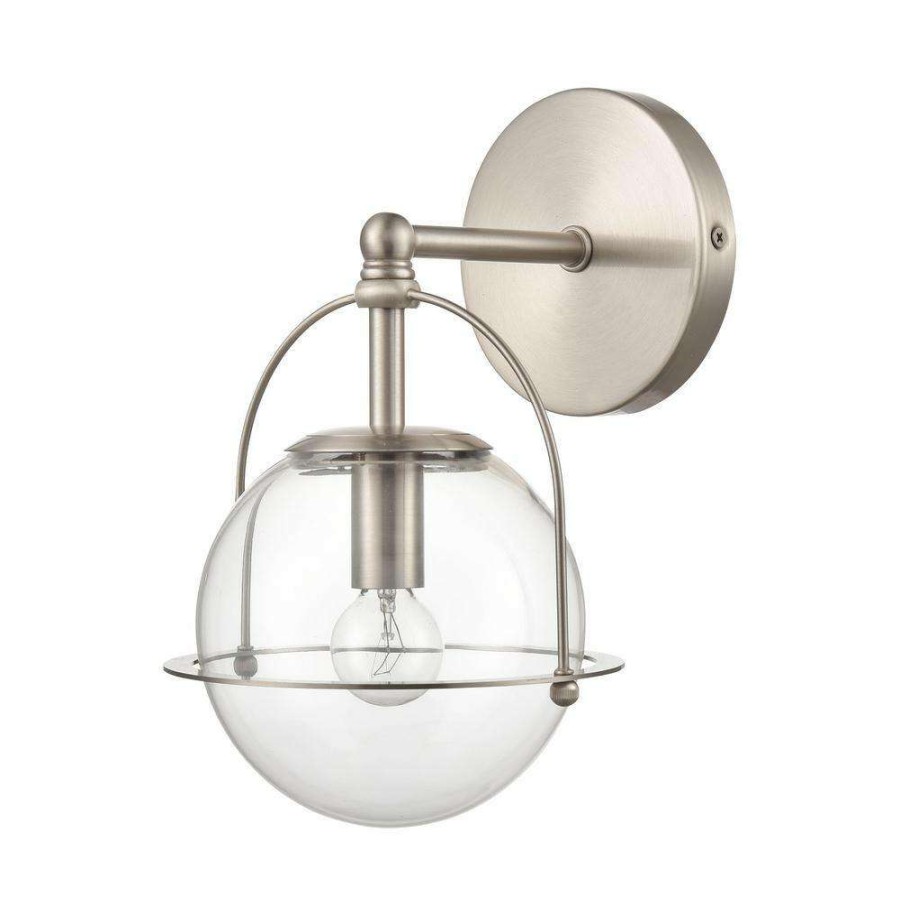 Vanity Lighting * | Langford 6 In. 1-Light Satin Nickel Vanity Light By Titan Lighting