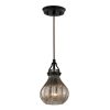 Pendant Lights * | Danica 1-Light Oil Rubbed Bronze And Mercury Glass Pendant By Titan Lighting