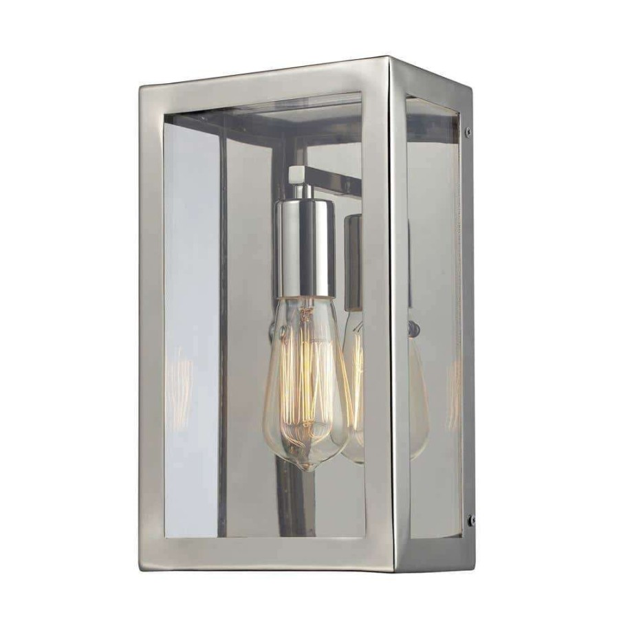 Wall Sconces * | Parameters-Nickel 1-Light Beige Sconce By Titan Lighting