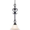 Pendant Lights * | Buckingham 1-Light Matte Black Ceiling Mount Pendant By Titan Lighting