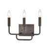 Vanity Lighting * | 13 In. 3 Light Oil Rubbed Bronze Vanity Light By Titan Lighting