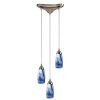 Pendant Lights * | Milan 3-Light Satin Nickel Ceiling Pendant By Titan Lighting