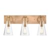 Vanity Lighting * | Gabby 23 In. 3-Light Natural Brass Vanity Light By Titan Lighting