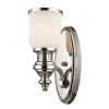 Wall Sconces * | Chadwick 1-Light Polished Nickel Sconce By Titan Lighting