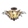 Chandeliers * | Circeo 2-Light Deep Rust Ceiling Semi-Flush Mount Light By Titan Lighting