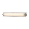 Vanity Lighting * | Piper 1-Light Satin Nickel With Frosted Glass Small Vanity Light By Titan Lighting