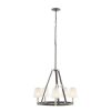 Chandeliers * | Armstrong Grove 5-Light Espresso Brown Chandelier With Glass Shades By Titan Lighting