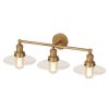 Vanity Lighting * | English Pub 28 In. 3-Light Satin Brass Vanity Light By Titan Lighting