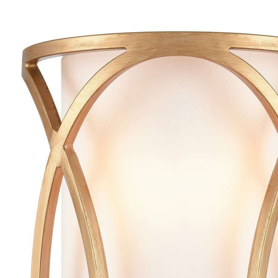 Wall Sconces * | Ringlets 2-Light Matte Gold Wall Sconce By Titan Lighting