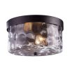 Outdoor Lighting * | Grand Aisle 2-Light Hazelnut Bronze Outdoor Flushmount By Titan Lighting