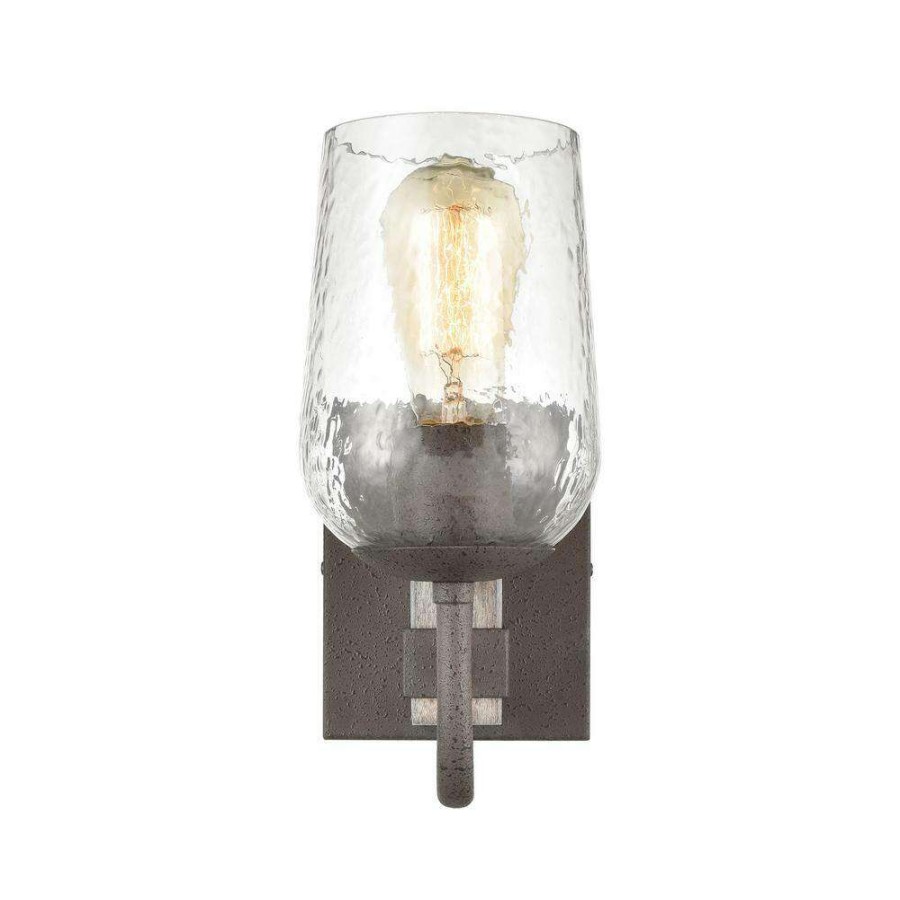 Vanity Lighting * | Dillon 5 In. 1-Light Vintage Rust Vanity Light By Titan Lighting