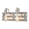 Vanity Lighting * | Brigantine 16 In. 2-Light Weathered Driftwood Vanity Light By Titan Lighting