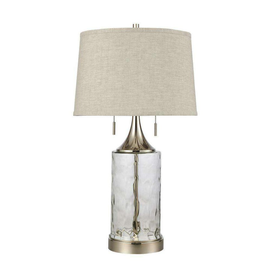 Lamps * | Tribeca 27 In. Clear Table Lamp By Titan Lighting