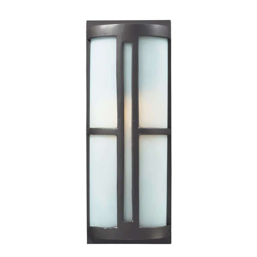 Outdoor Lighting * | Trevot 1-Light Black Outdoor Wall Lantern Sconce By Titan Lighting