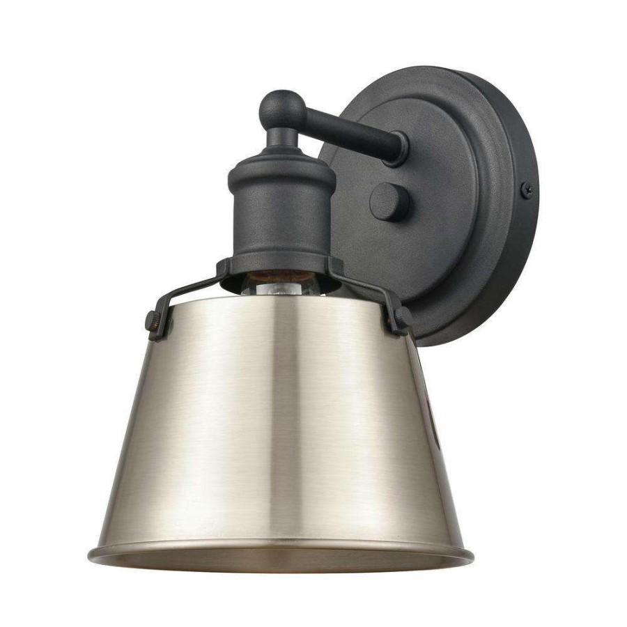 Vanity Lighting * | Holgate 6 In. 1-Light Charcoal Vanity Light By Titan Lighting