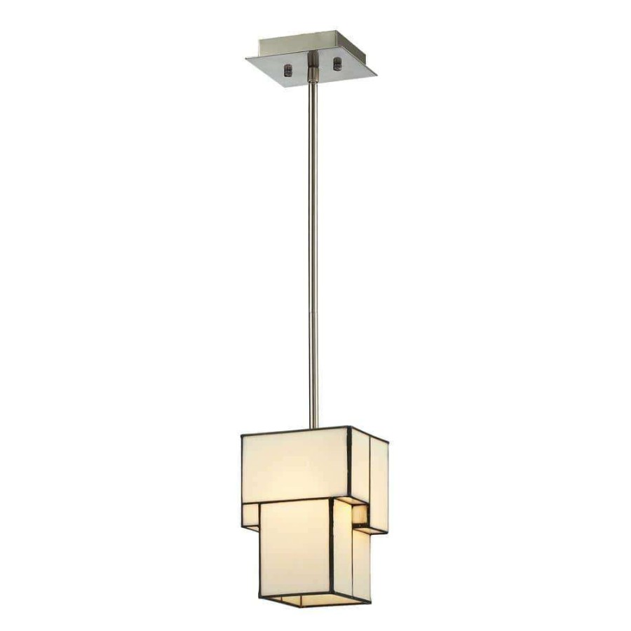 Pendant Lights * | Braque Collection 1-Light Brushed Nickel Mini Pendant By Titan Lighting