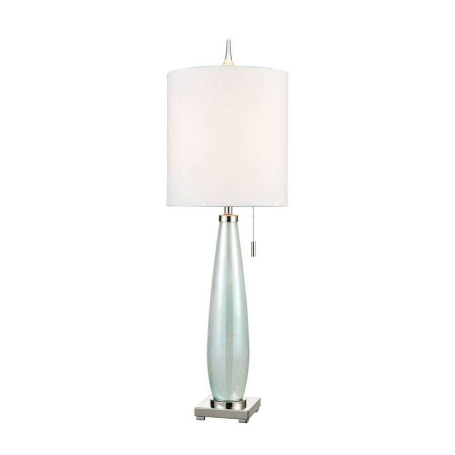 Lamps * | Confection 41 In. Seafoam Green Table Lamp By Titan Lighting