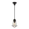 Pendant Lights * | Schoolhouse Pendants 1-Light Oil Rubbed Bronze Pendant By Titan Lighting