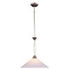 Chandeliers * | Elysburg 1-Light Satin Nickel Ceiling Mount Pendant By Titan Lighting