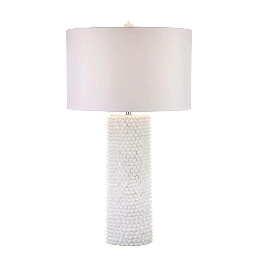 Lamps * | Punk 30 In. White Table Lamp By Titan Lighting