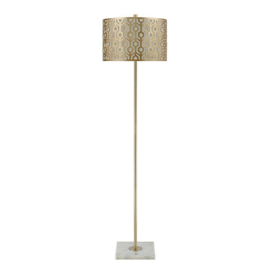 Lamps * | Meliton 61 In. Champnage Gold Floor Lamp By Titan Lighting