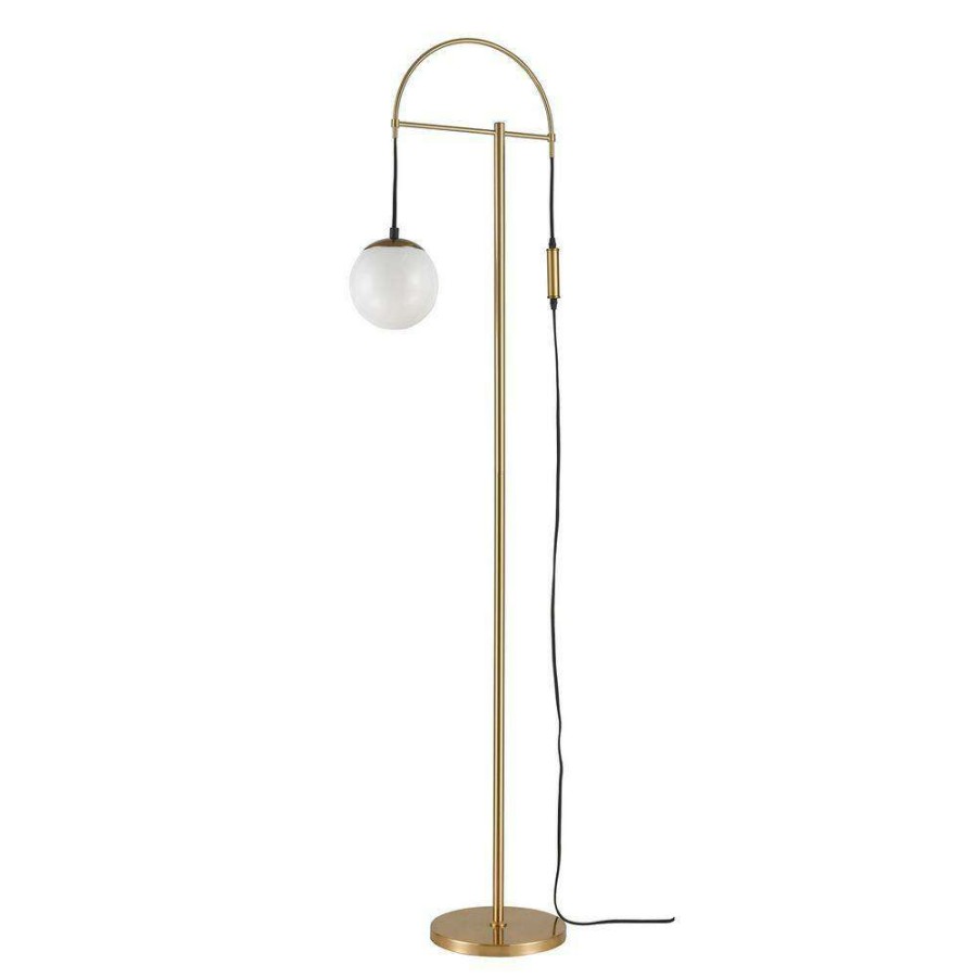 Lamps * | Malbo 71 In. Honey Brass Floor Lamp By Titan Lighting