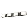 Vanity Lighting * | Pandora 4-Light Oiled Bronze And Opal Glass Led Vanity Light By Titan Lighting