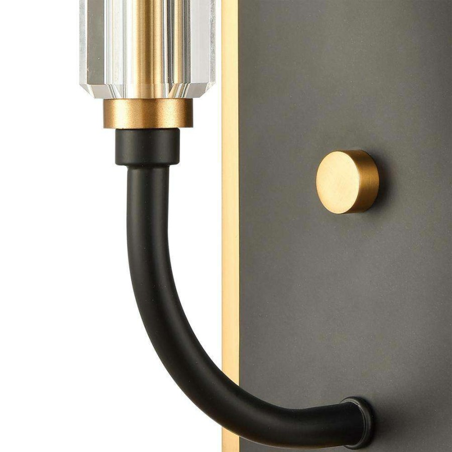 Wall Sconces * | Glendon 1-Light Matte Black Wall Sconce By Titan Lighting