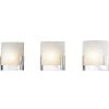 Vanity Lighting * | Ophelia 3-Light Chrome And Clear Glass Led Vanity Light By Titan Lighting