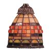 Pendant Lights * | Mix-N-Match 1-Light Jewelstone Tiffany Glass Shade By Titan Lighting