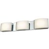 Vanity Lighting * | Pandora 3-Light Chrome And Opal Glass Led Vanity Light By Titan Lighting