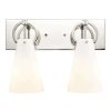 Vanity Lighting * | Gabby 15 In. 2-Light Polished Nickel Vanity Light By Titan Lighting