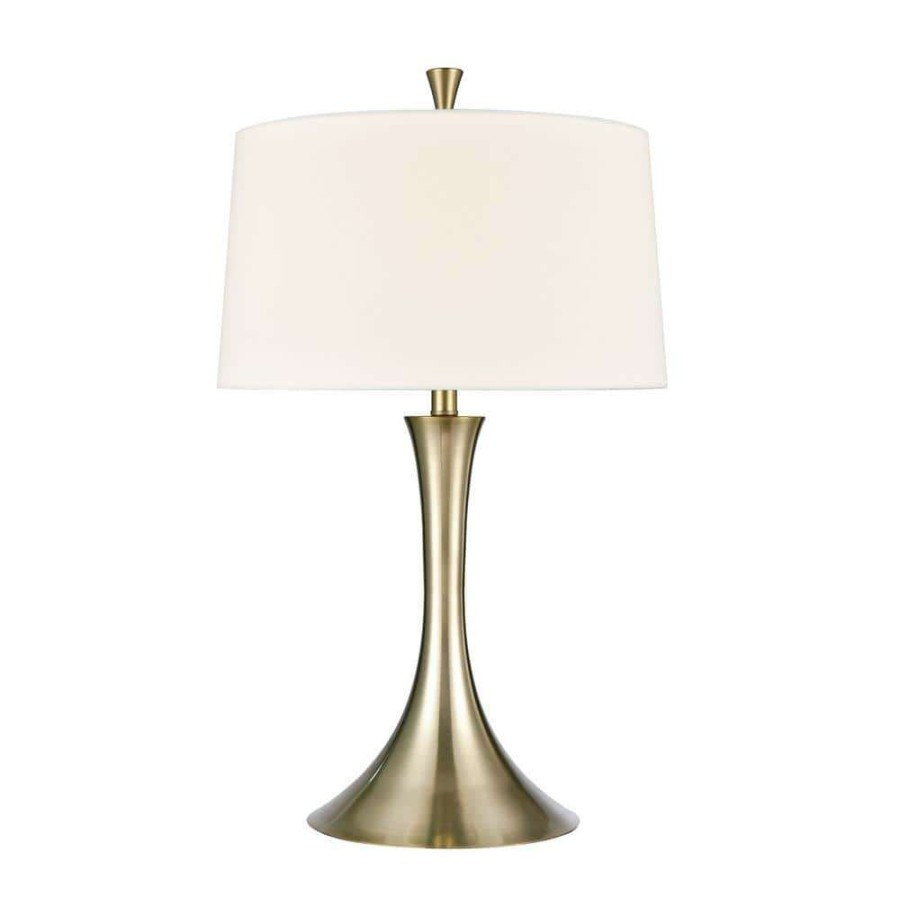 Lamps * | Branning 29 In. Aged Brass Table Lamp By Titan Lighting