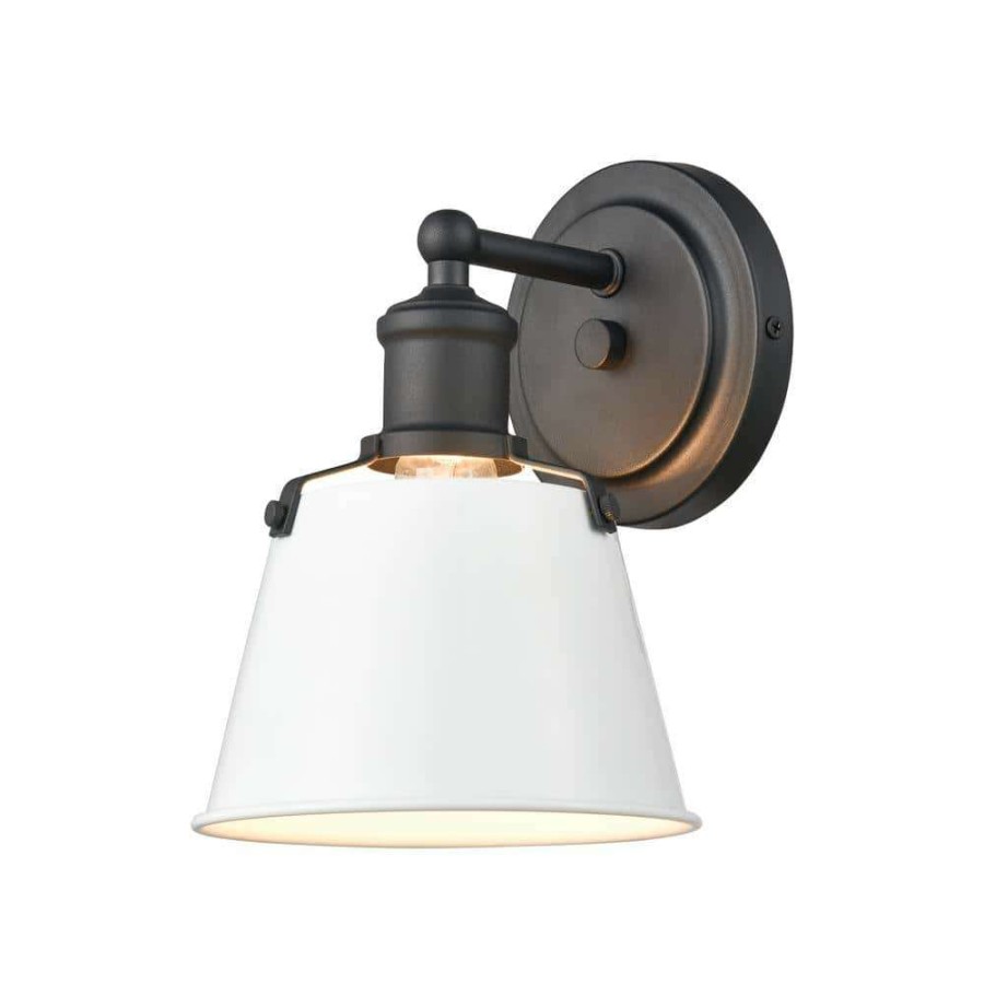 Vanity Lighting * | Holgate 6 In. 1-Light Charcoal Vanity Light By Titan Lighting