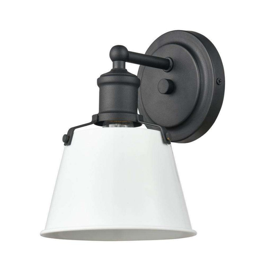 Vanity Lighting * | Holgate 6 In. 1-Light Charcoal Vanity Light By Titan Lighting