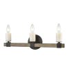 Vanity Lighting * | Stone Manor 21 In. 3-Light Matte Black Vanity Light By Titan Lighting